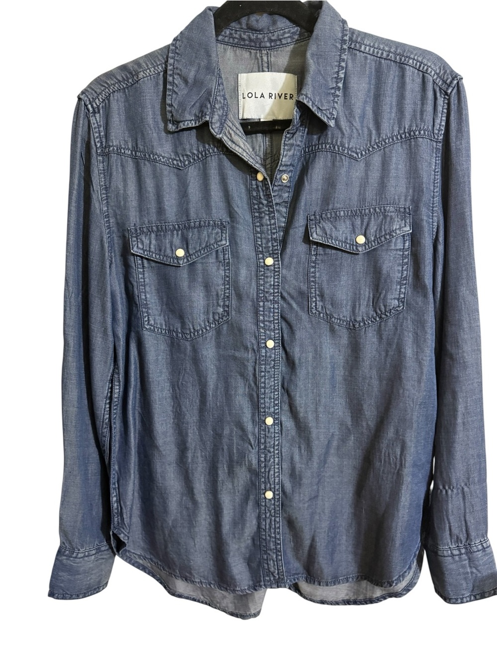 Women's Lola River Indigo Denim Button-Down Shirt